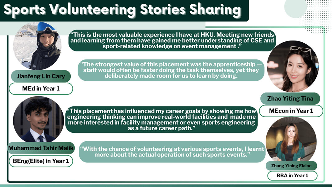 Sports Volunteering Stories Sharing